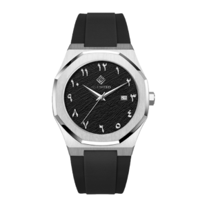 Men’s Arabic Dial Leather Strap Watch – FG700